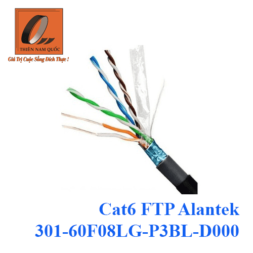 Cáp mạng ngoài trời Cat6 FTP Alantek 301-60F08LG-P3BL-D000