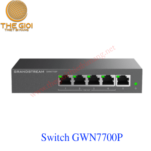 Switch PoE Gigabit 5 cổng GWN7700P